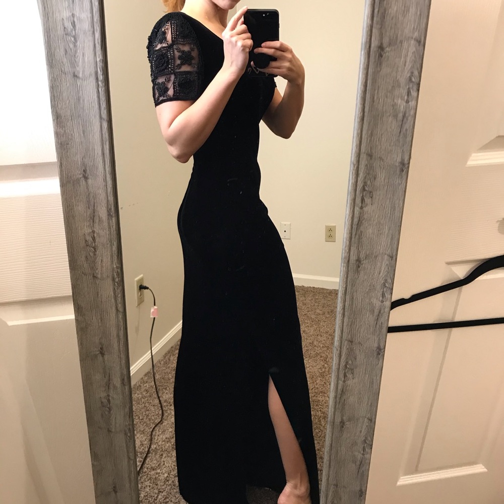 Vintage Velvet Maxi Dress